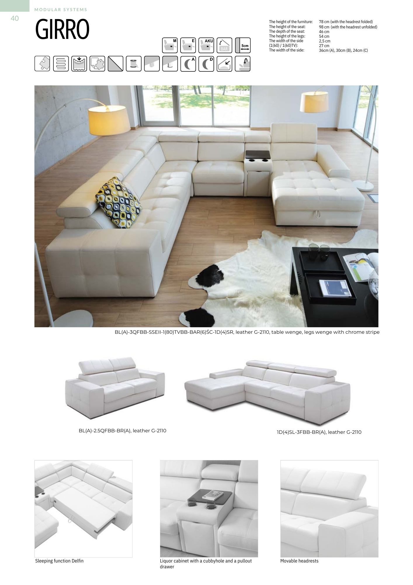 Girro elemes kanapé