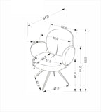 Aquamarine szék (fahéj)