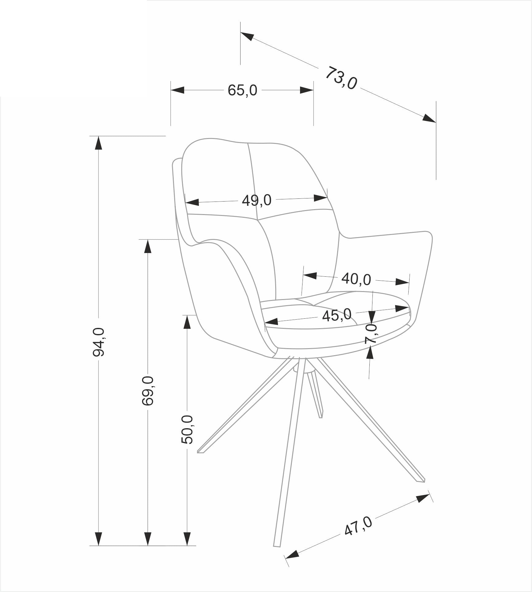 Arabia szék (barna)