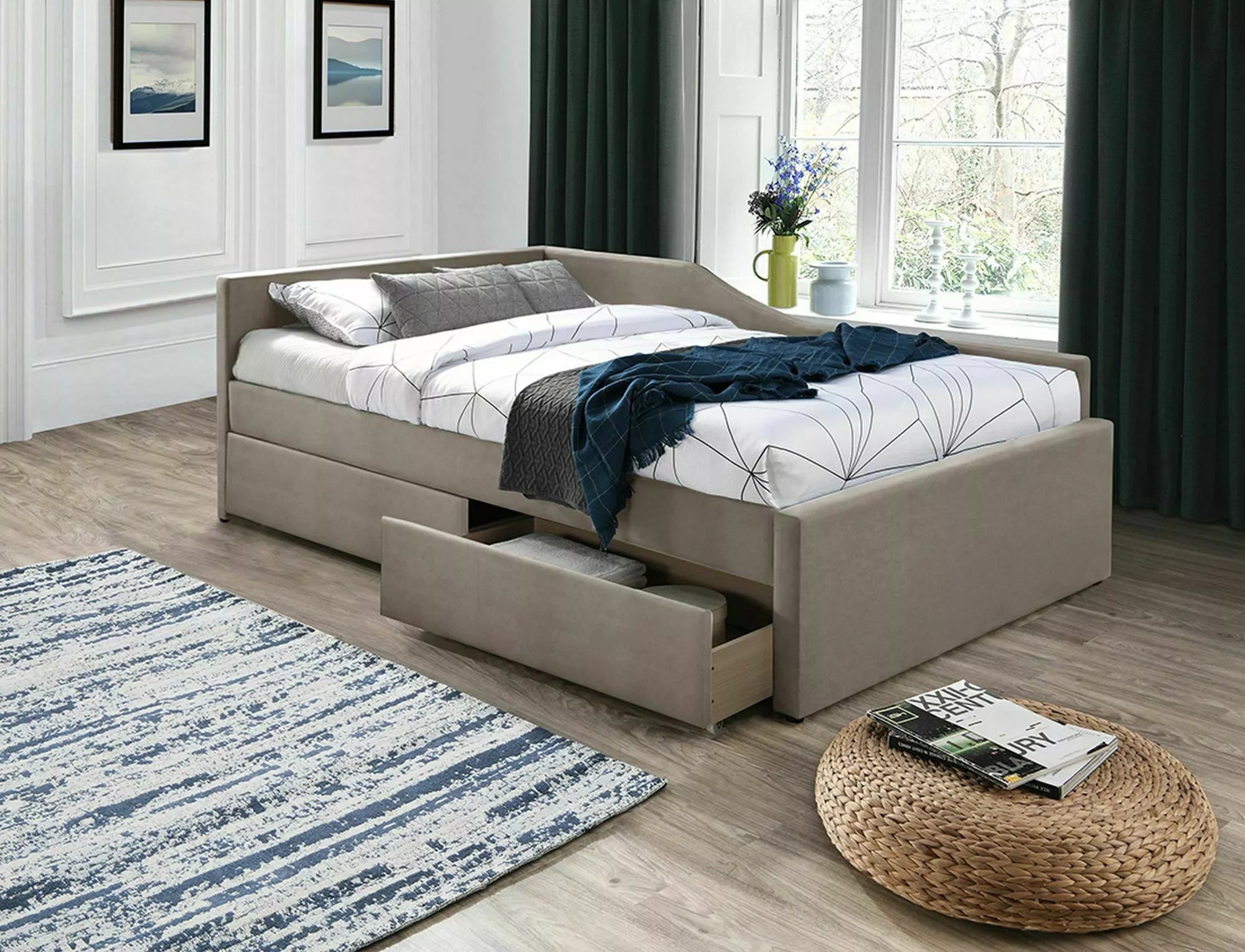 Angus ágykeret, sötétbézs (120 cm)