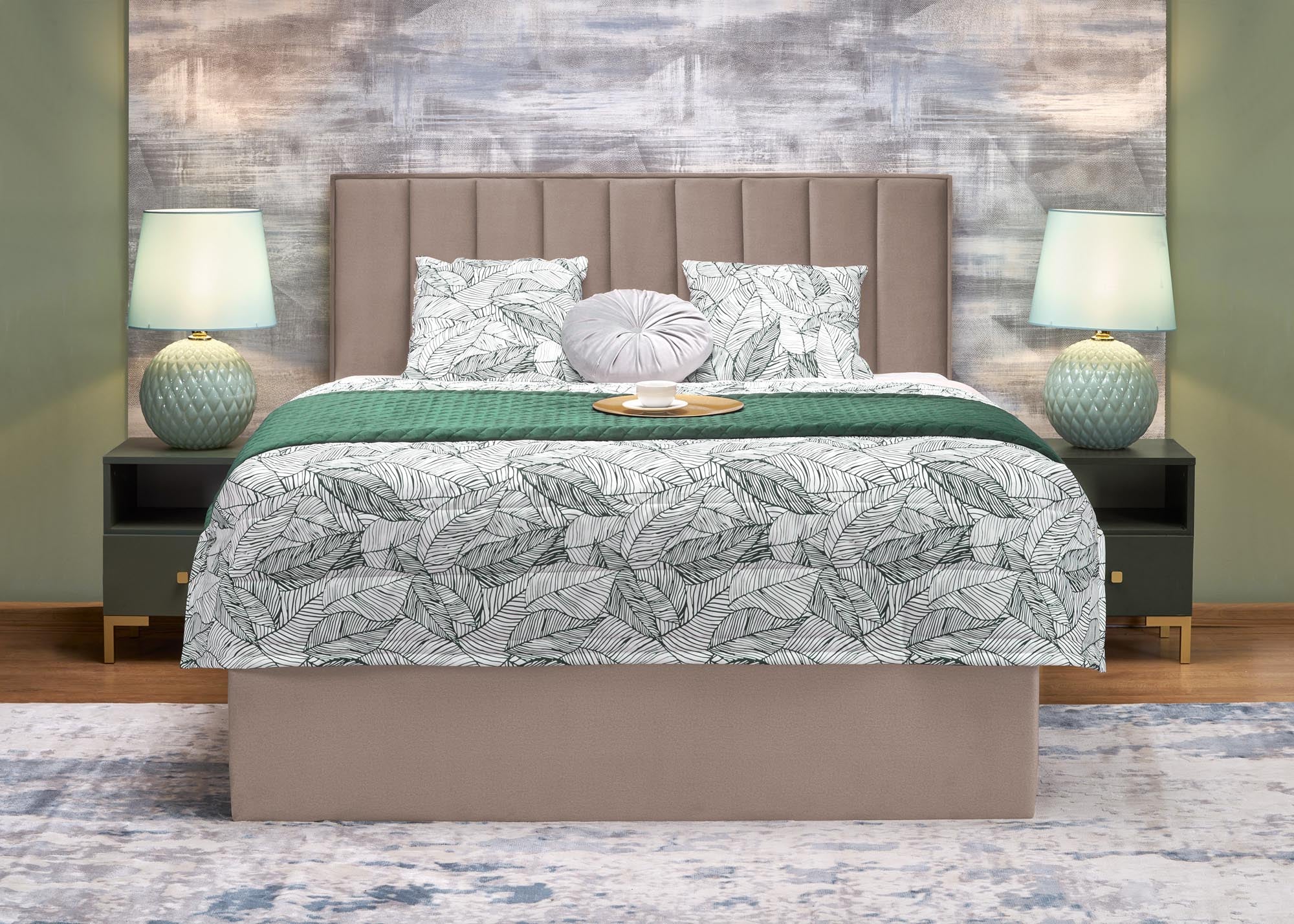 Boston ágykeret, bézs (160 cm)