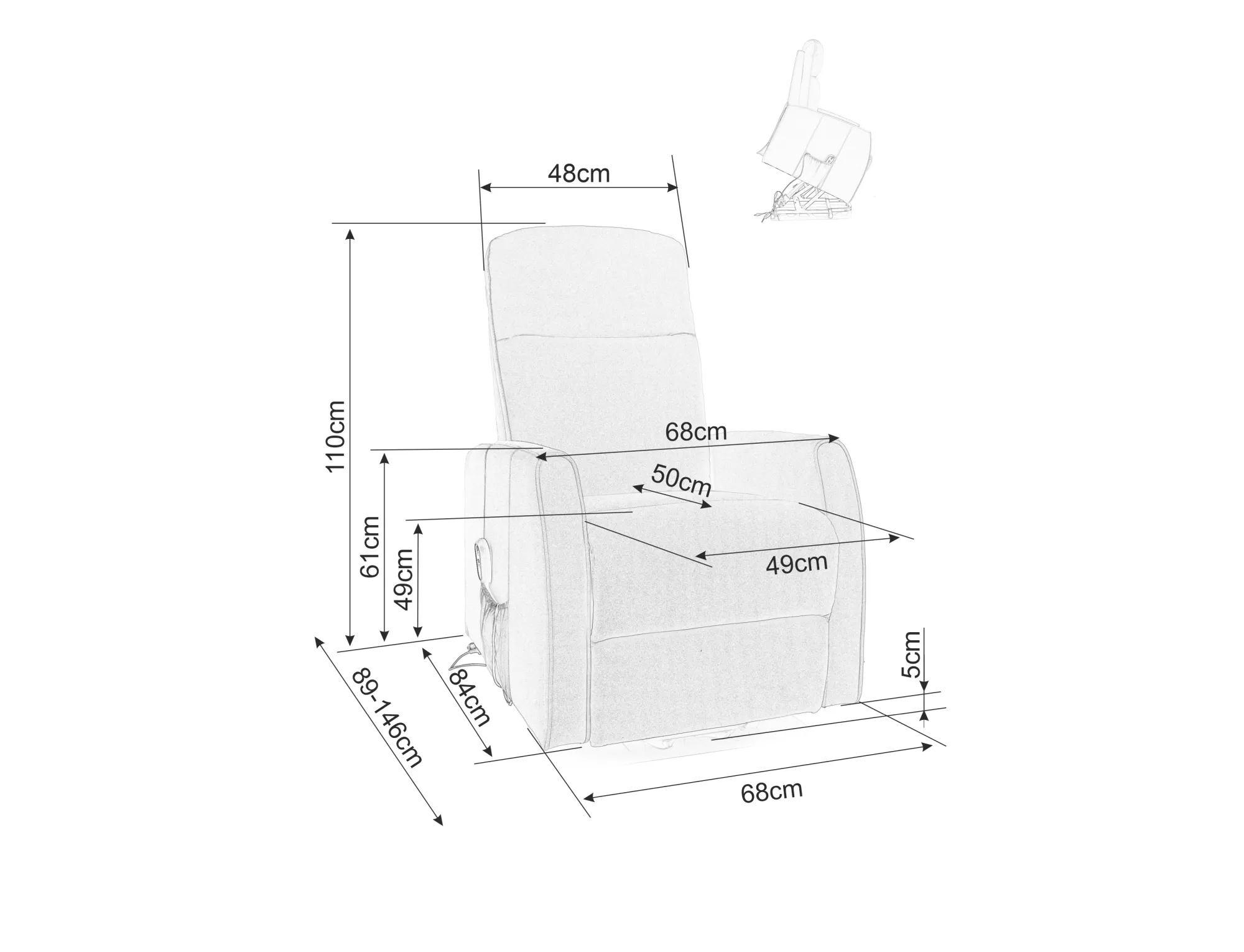 Eren relax fotel (bézs)