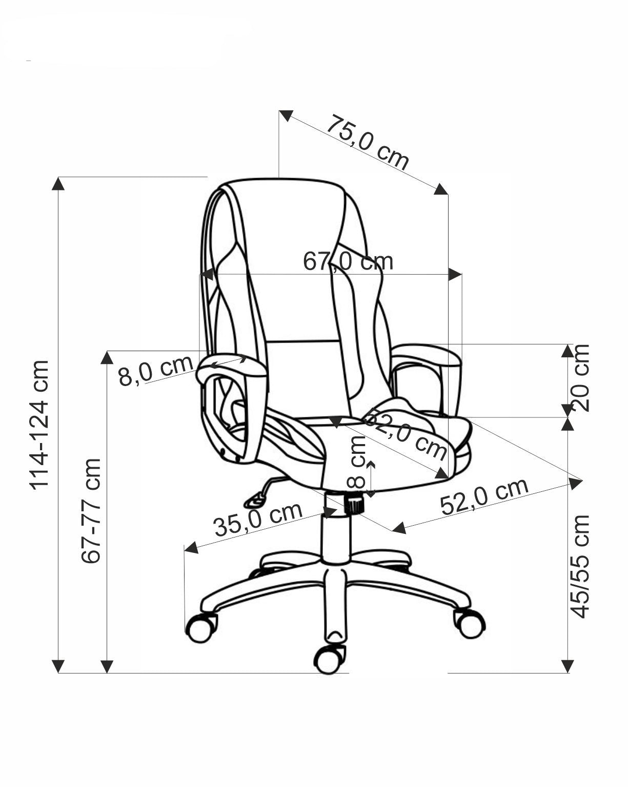 Giana irodai forgószék