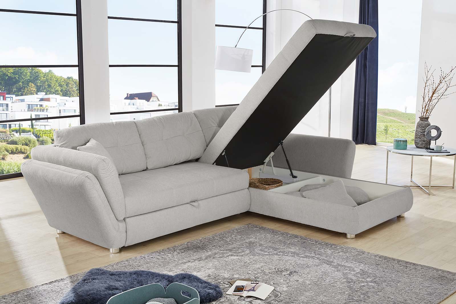 Barrie sarokkanapé (szürke)