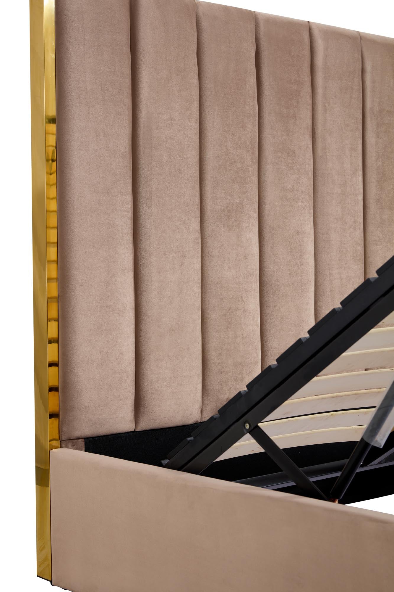 Joceline ágykeret, bézs (160 cm)