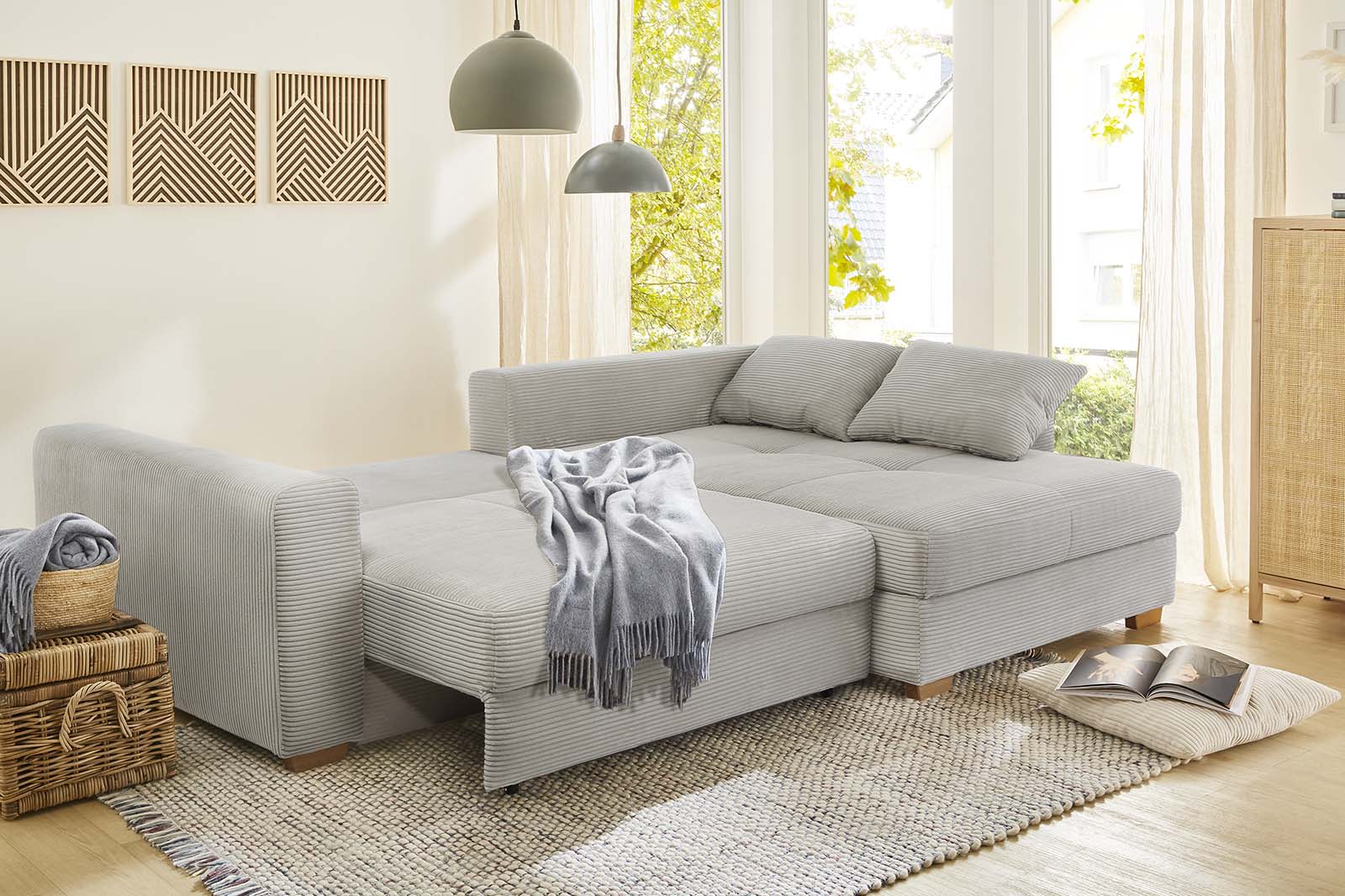 Stone sarokkanapé (szürkésbézs)