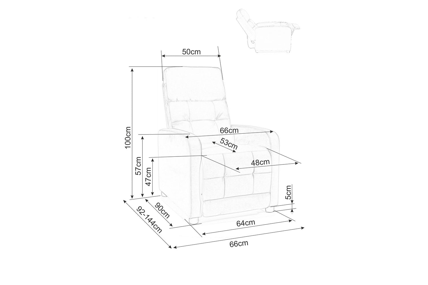 Leilani relax fotel (bézs)