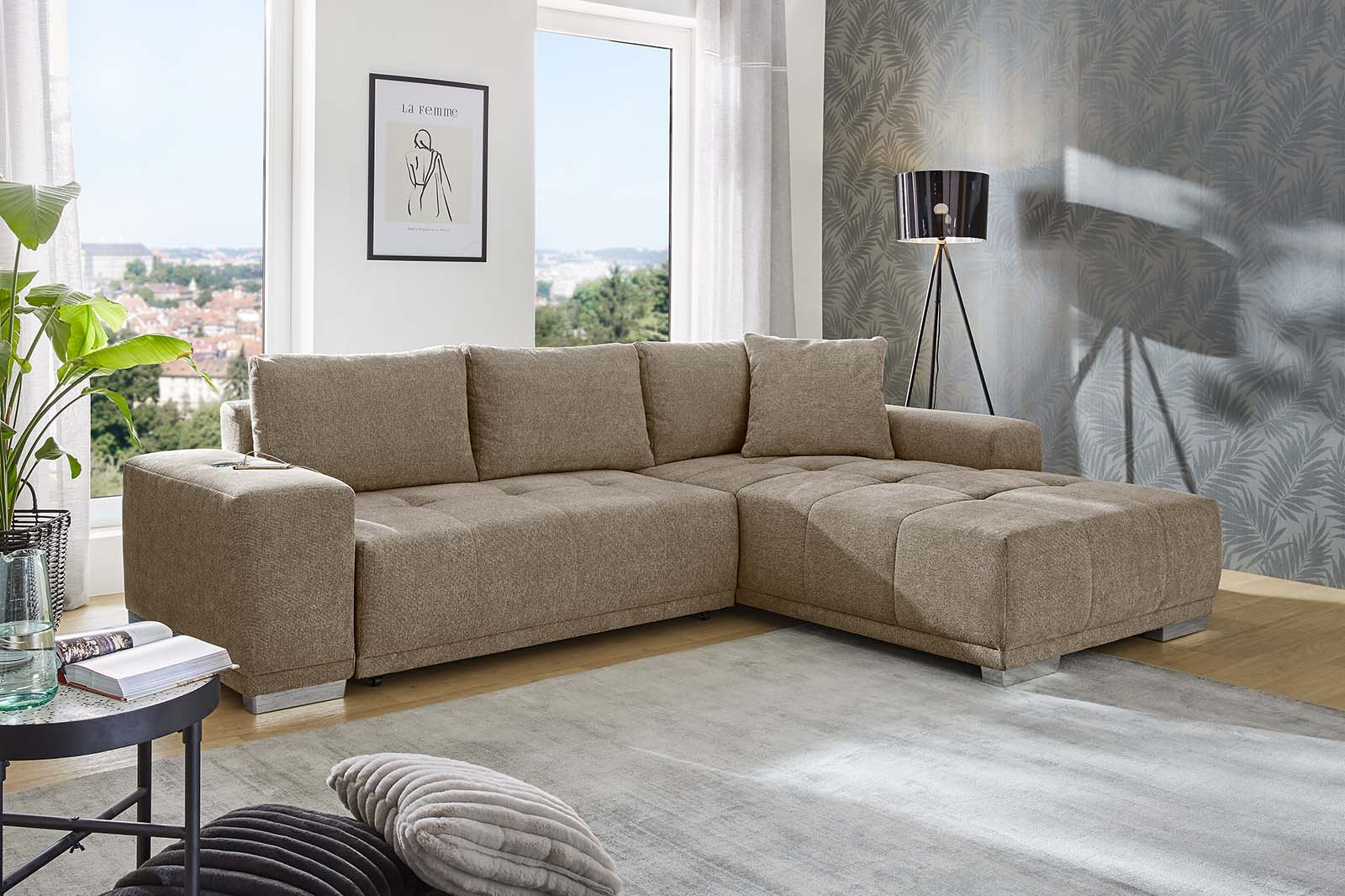 Milo kanapé (sötétbézs)