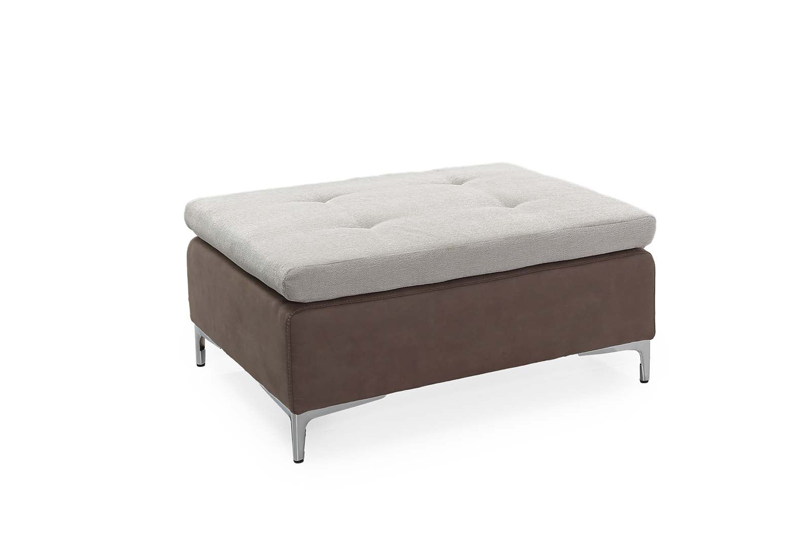 Valerie puff (szürkésbézs)