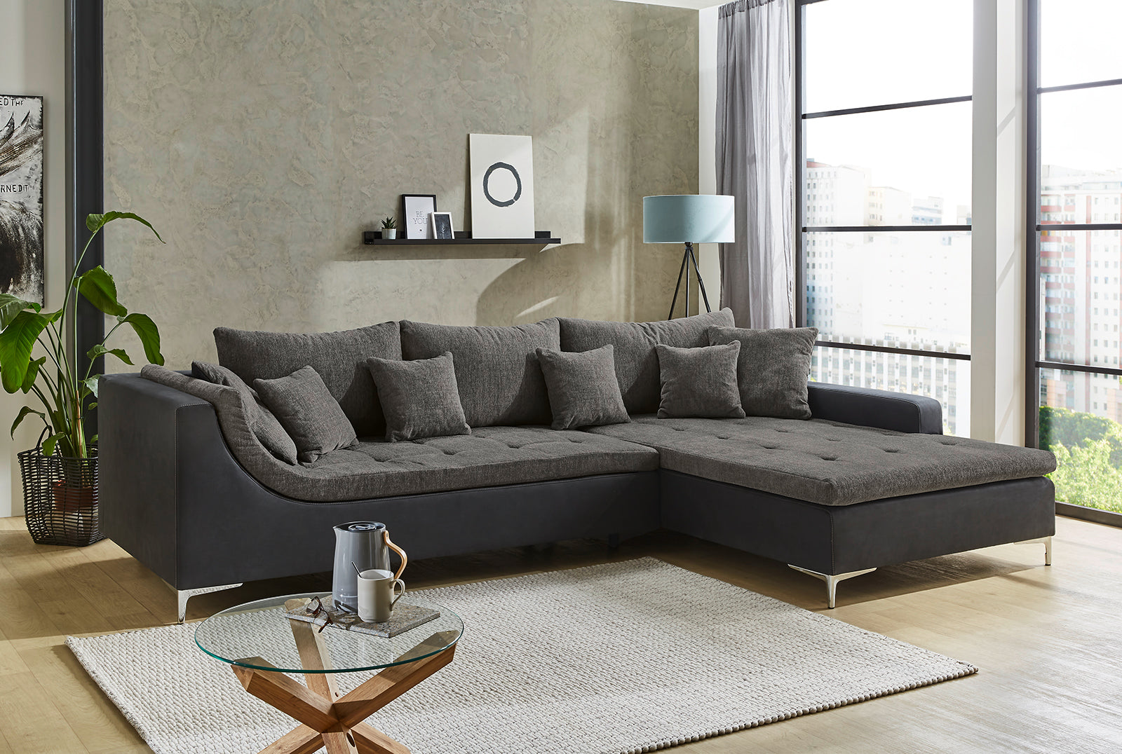 Valerie kanapé (sötétszürke)