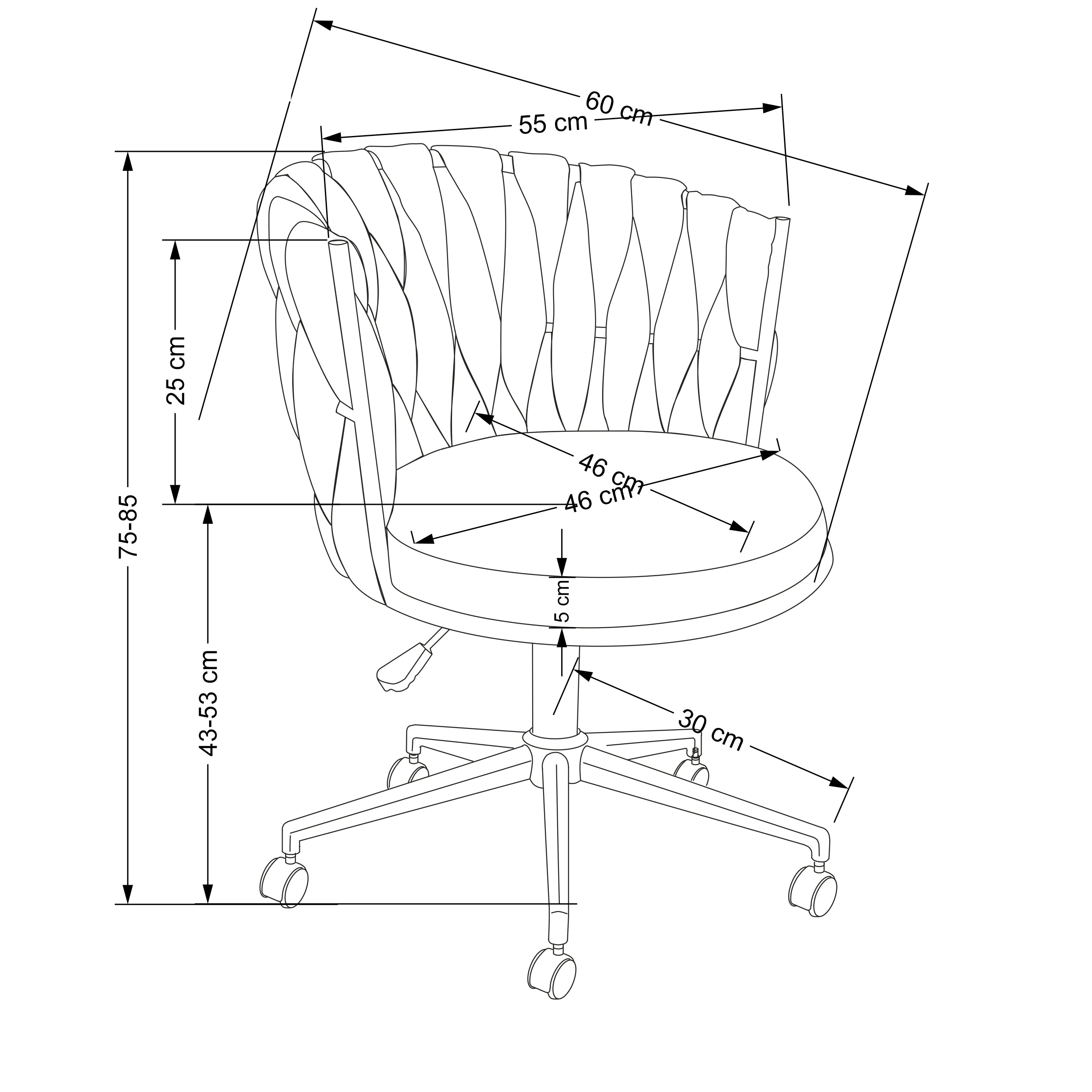 Murray irodai forgószék (bézs)