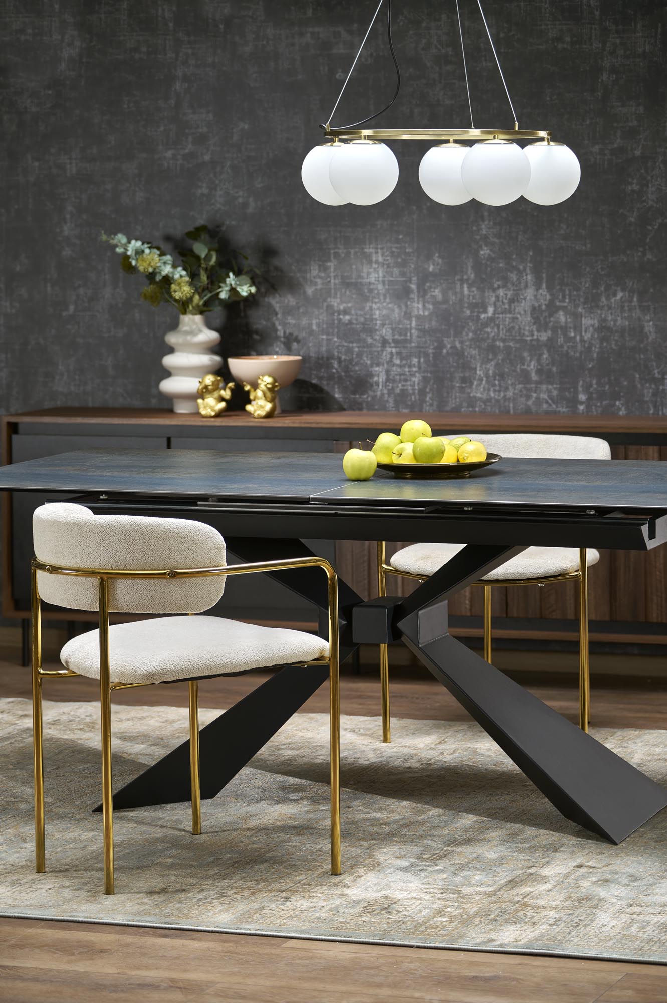 Oakleigh asztal (türkiz), 180-230 x 90 cm