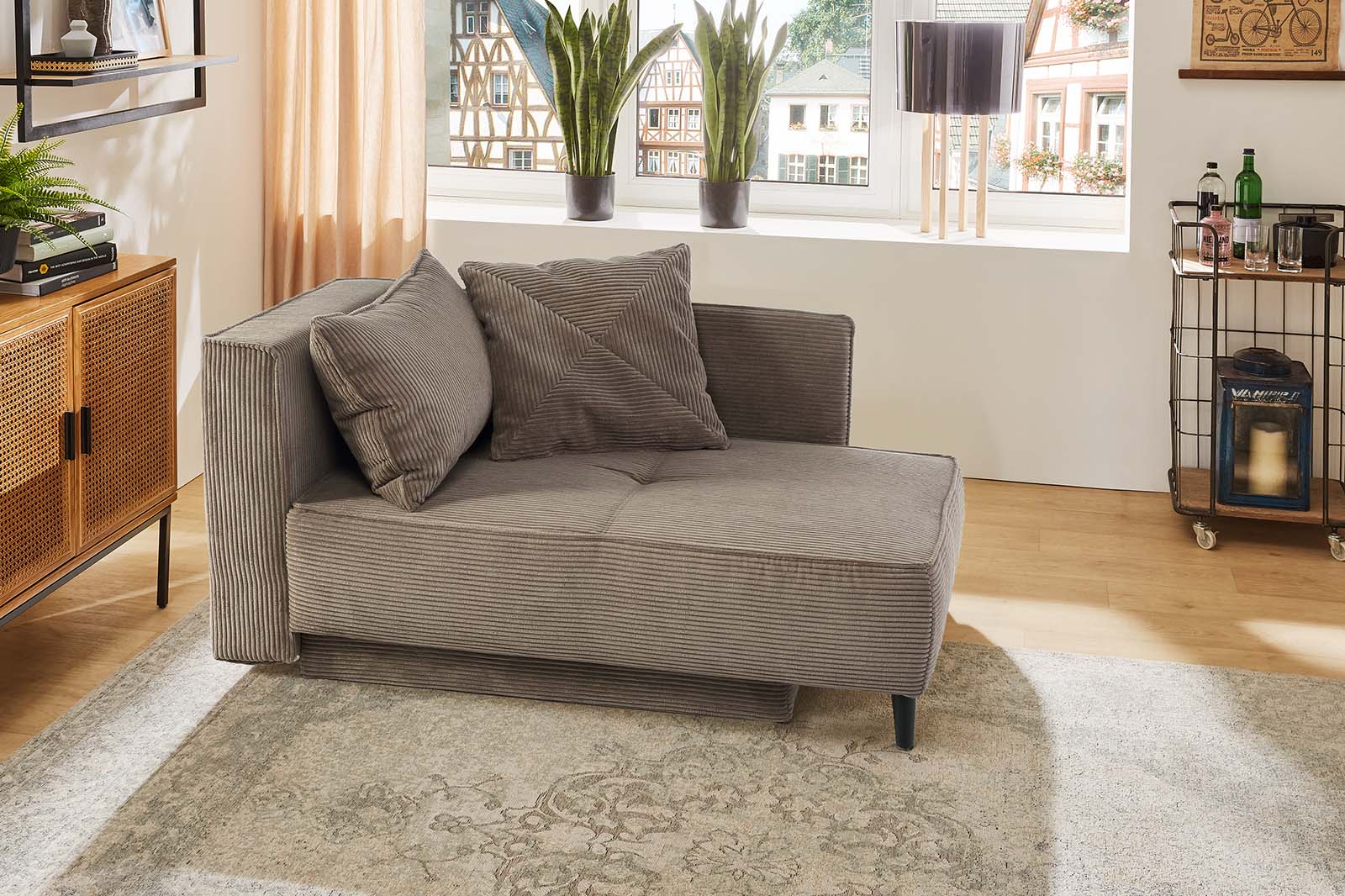 Alina fotelágy/kanapé (világosbarna)