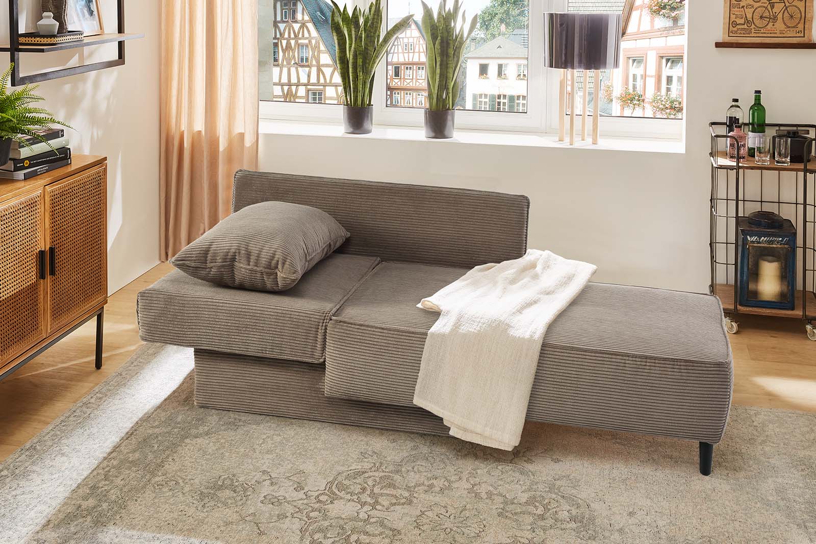 Alina fotelágy/kanapé (világosbarna)