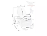 Hollis relax fotel (cappuccino)