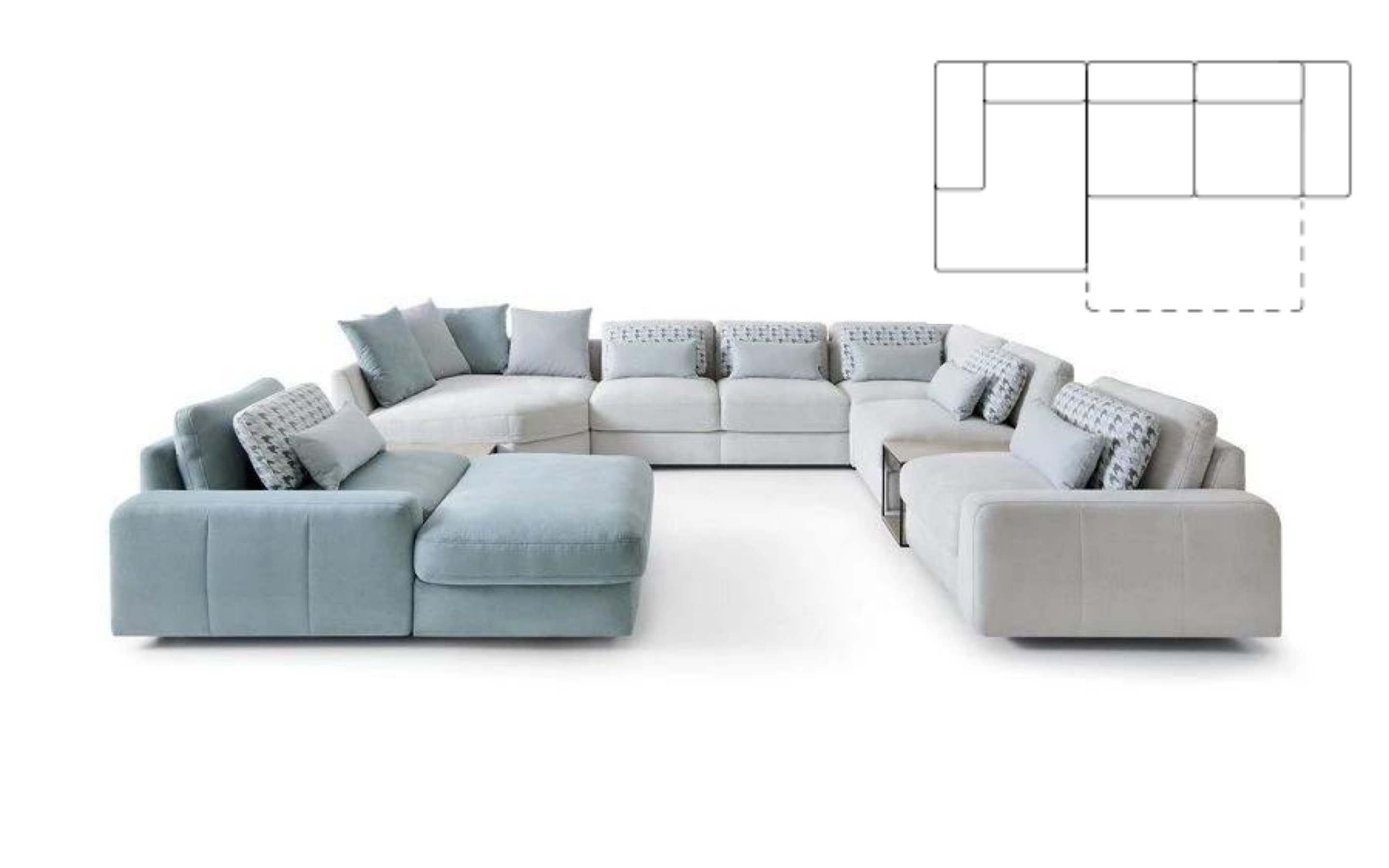 Serena elemes kanapé - 1D(10)SL-3QFR (Gala Collezione) - Marco Mobili Bútoráruház - Sarokgarnitúra