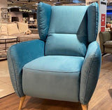 Kék fülesfotel formájú relaxfotel