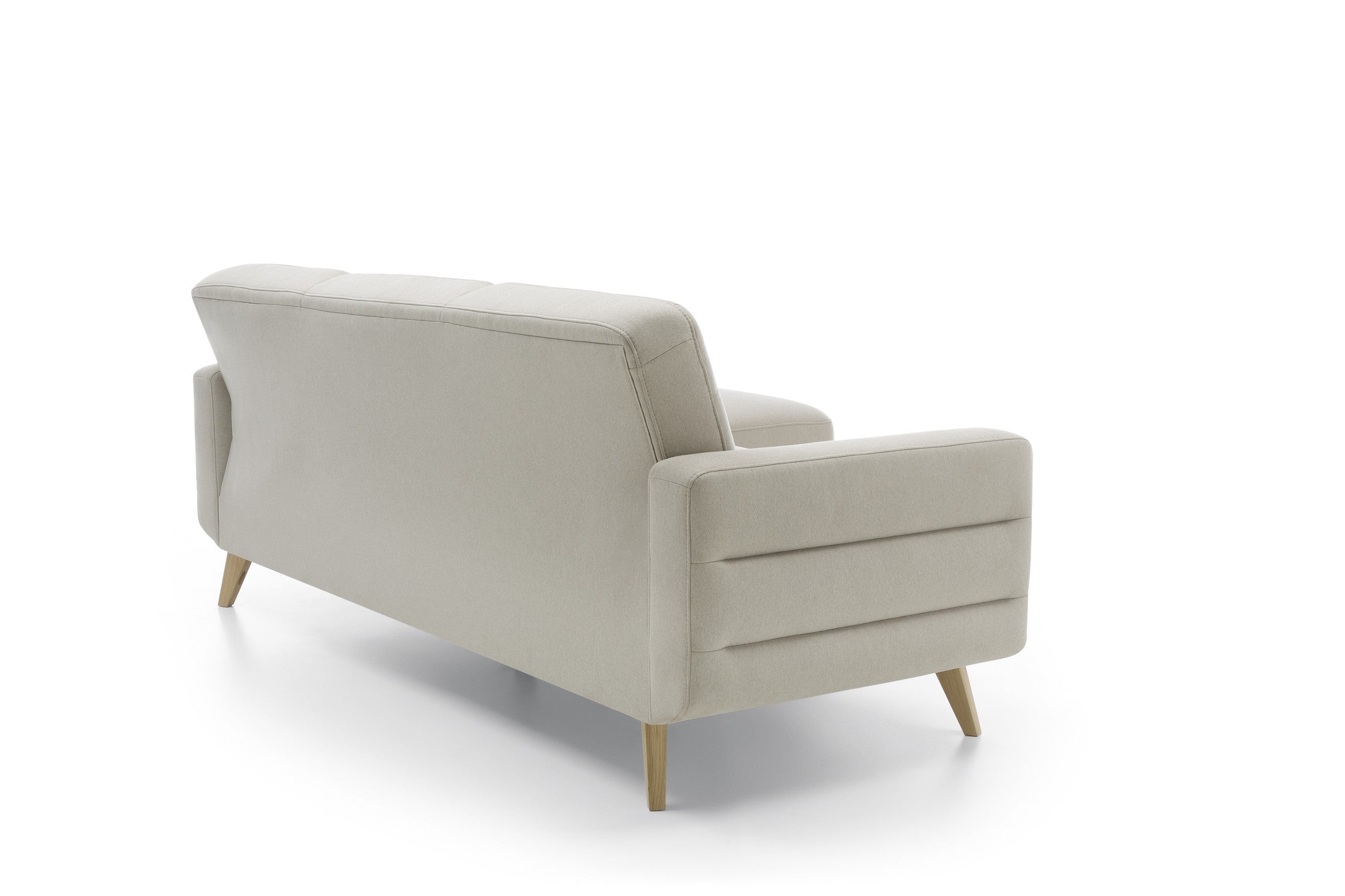 Térben elhelyezhető kanapé, vízszintes csíkozással.