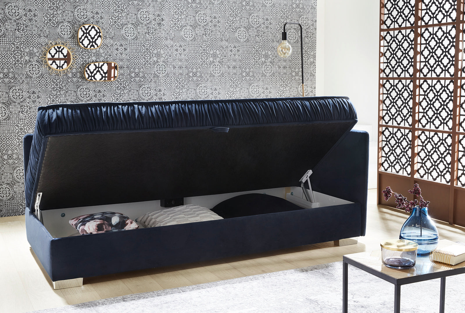 Caspian kanapé (tengerészkék) - Marco Mobili Bútoráruház - Kanapé