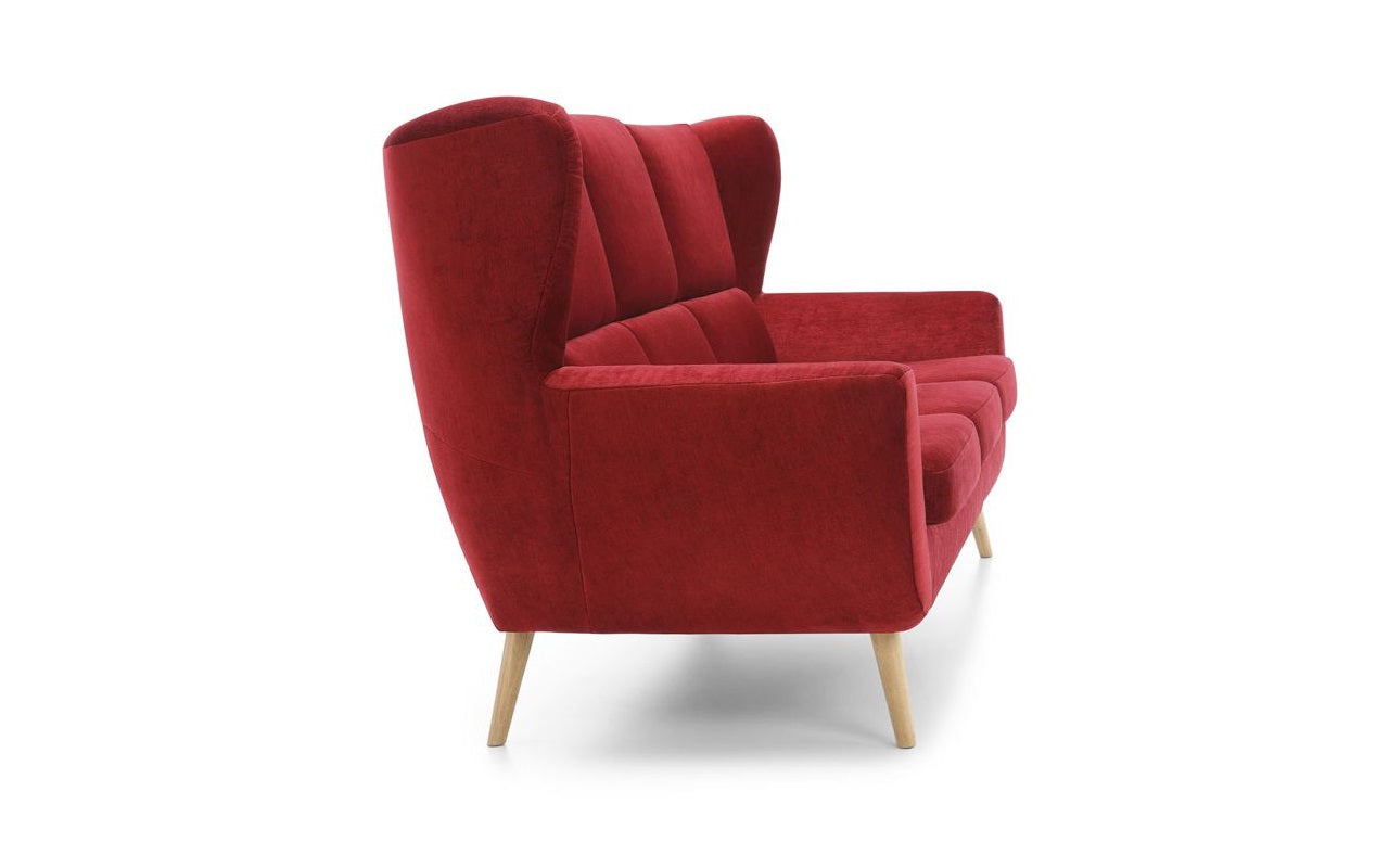 robotporszívó kompatibilis piros szövet kanapé