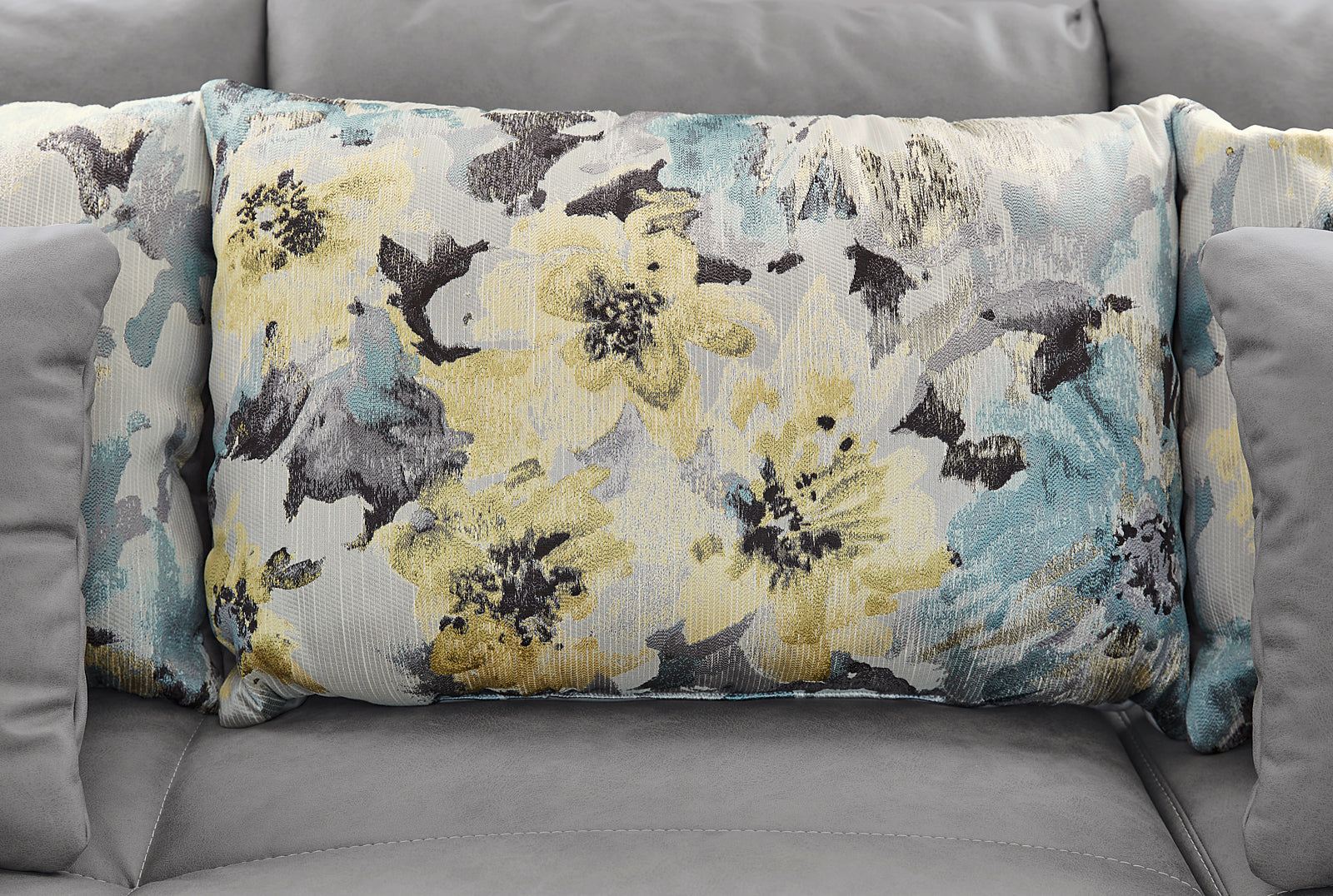 Aries kanapé (szürke-virágos)