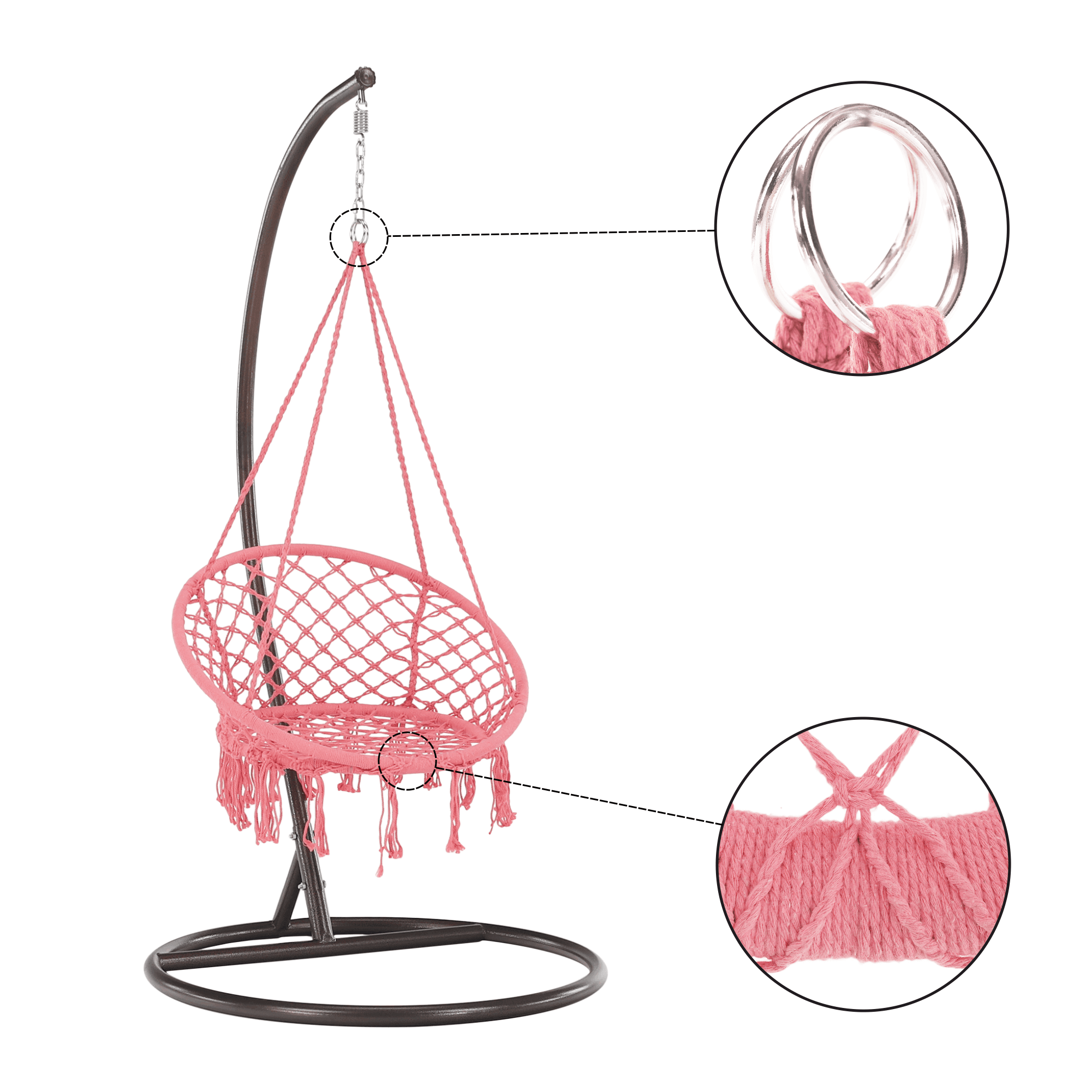 Marlee függőfotel (rózsaszín)