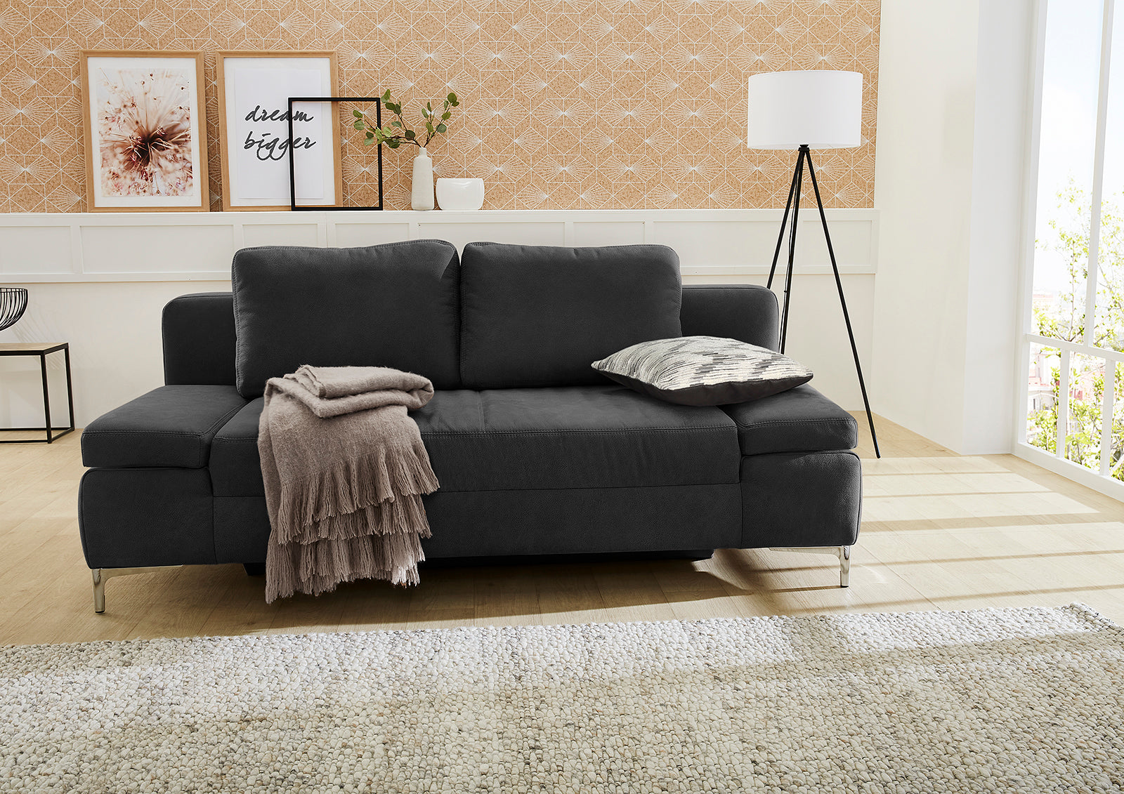 John kanapé (fekete)