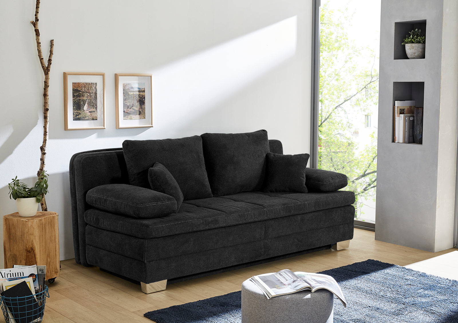 Andromeda kanapé (fekete) - Marco Mobili Bútoráruház - Kanapé