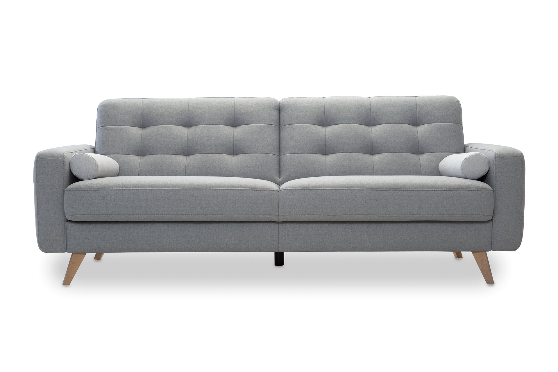 Kék szövet skandináv stílusú tűzött kanapé