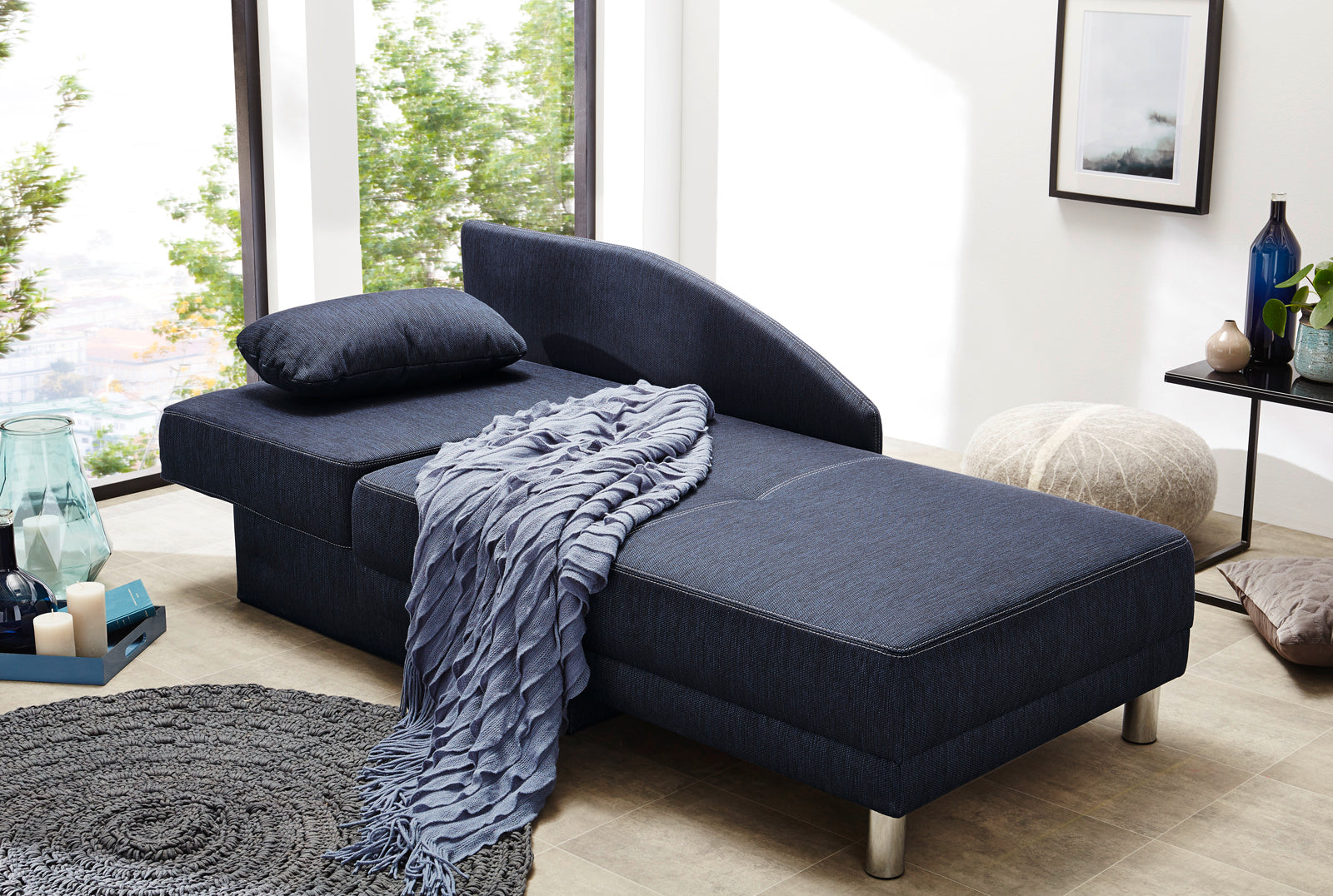 Eastbourne fotelágy/kanapé (sötétkék) - Marco Mobili Bútoráruház - Kanapé