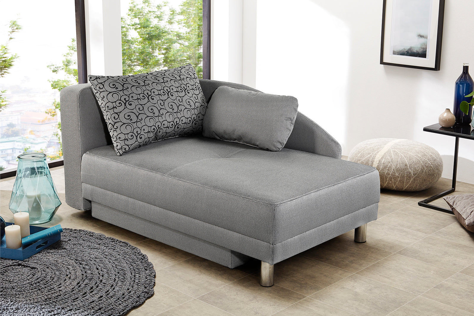 Eastbourne fotelágy/kanapé (világosszürke) - Marco Mobili Bútoráruház - Kanapé