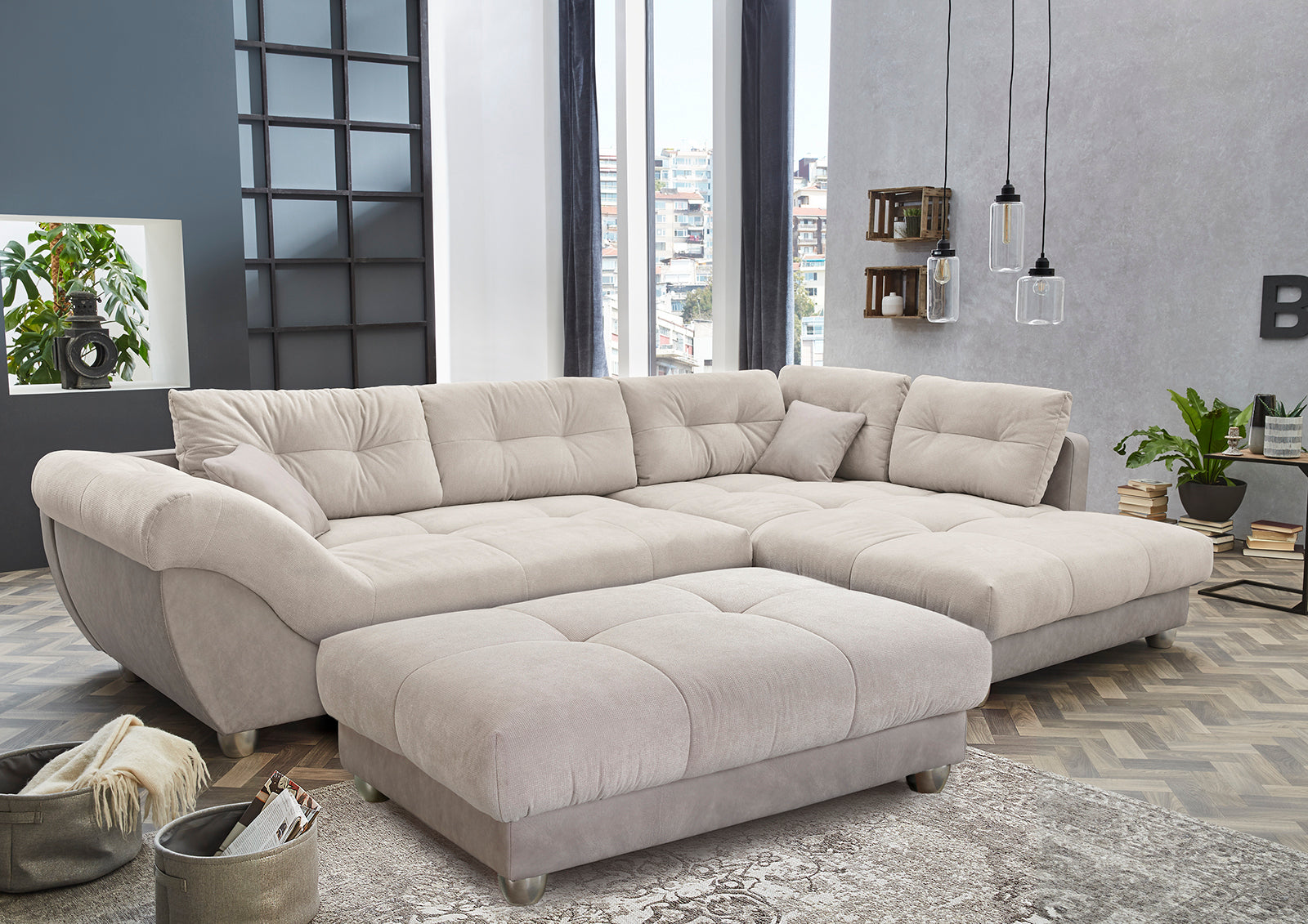 Maren kanapé (bézs) - Marco Mobili Bútoráruház - Sarokgarnitúra