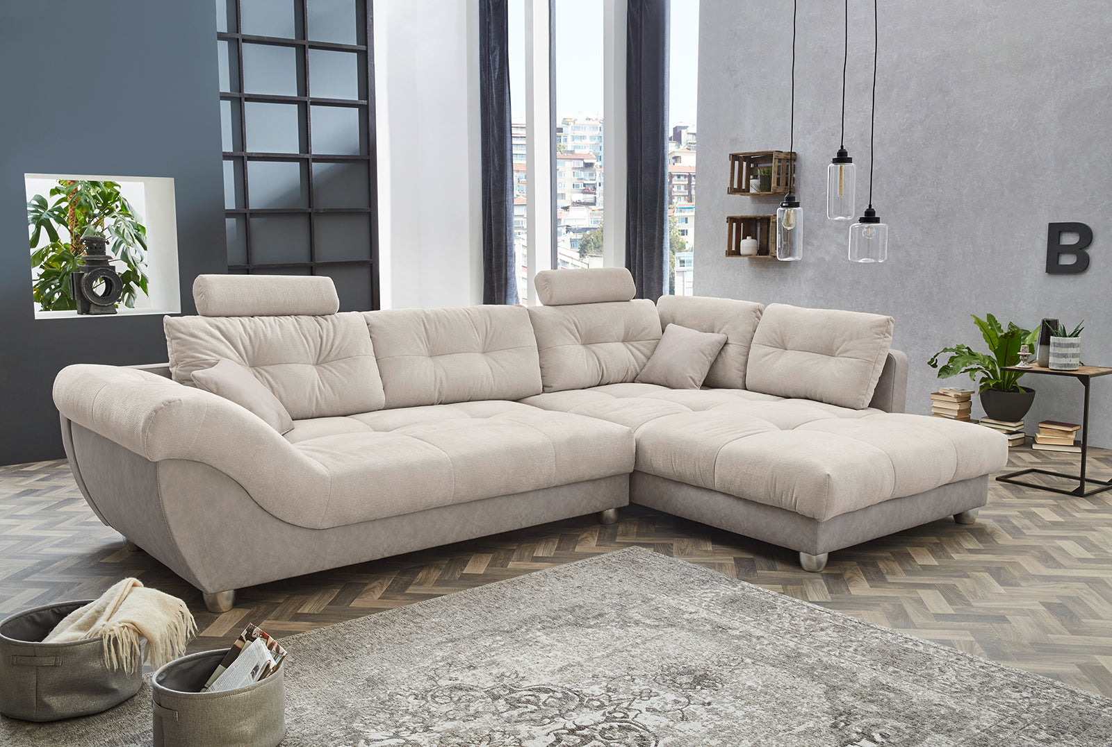 Maren kanapé (bézs) - Marco Mobili Bútoráruház - Sarokgarnitúra