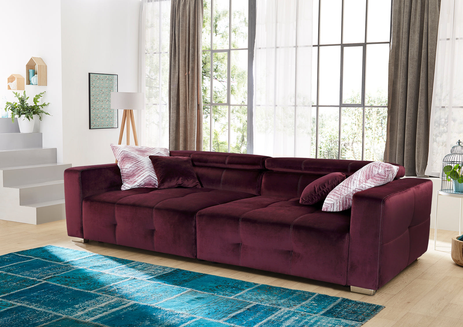 Pandora kanapé (bordó) - Marco Mobili Bútoráruház - Kanapé