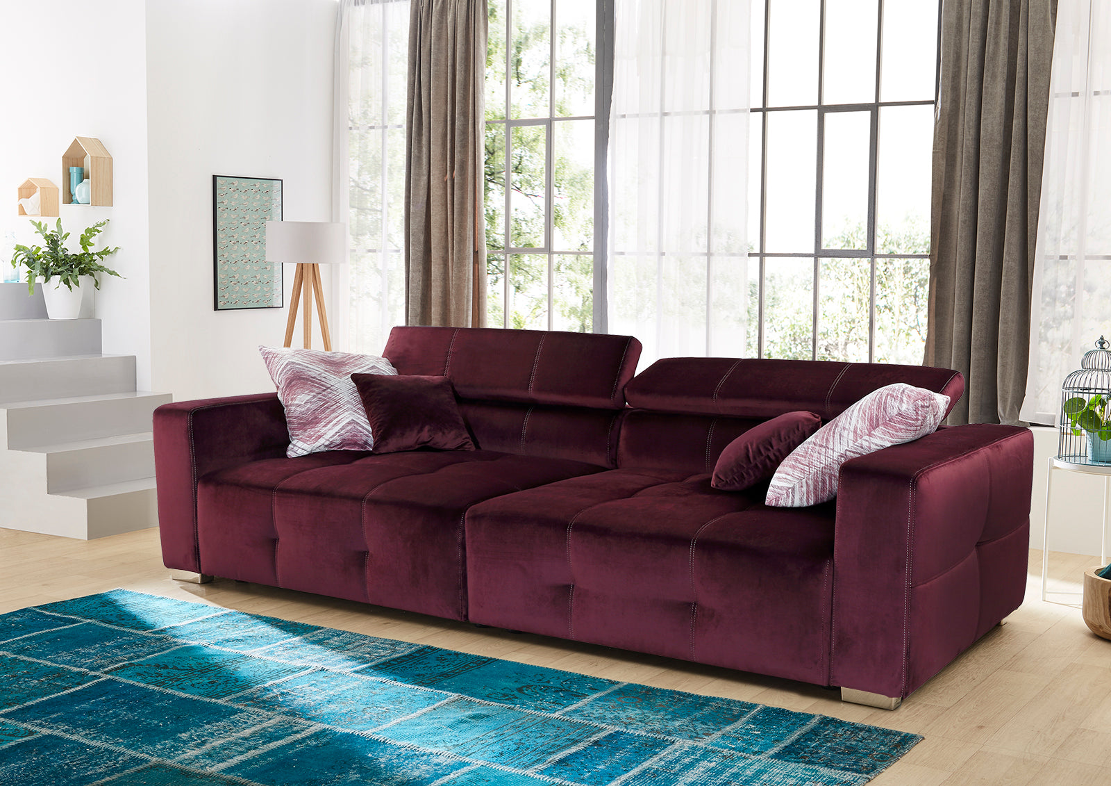 Pandora kanapé (bordó) - Marco Mobili Bútoráruház - Kanapé