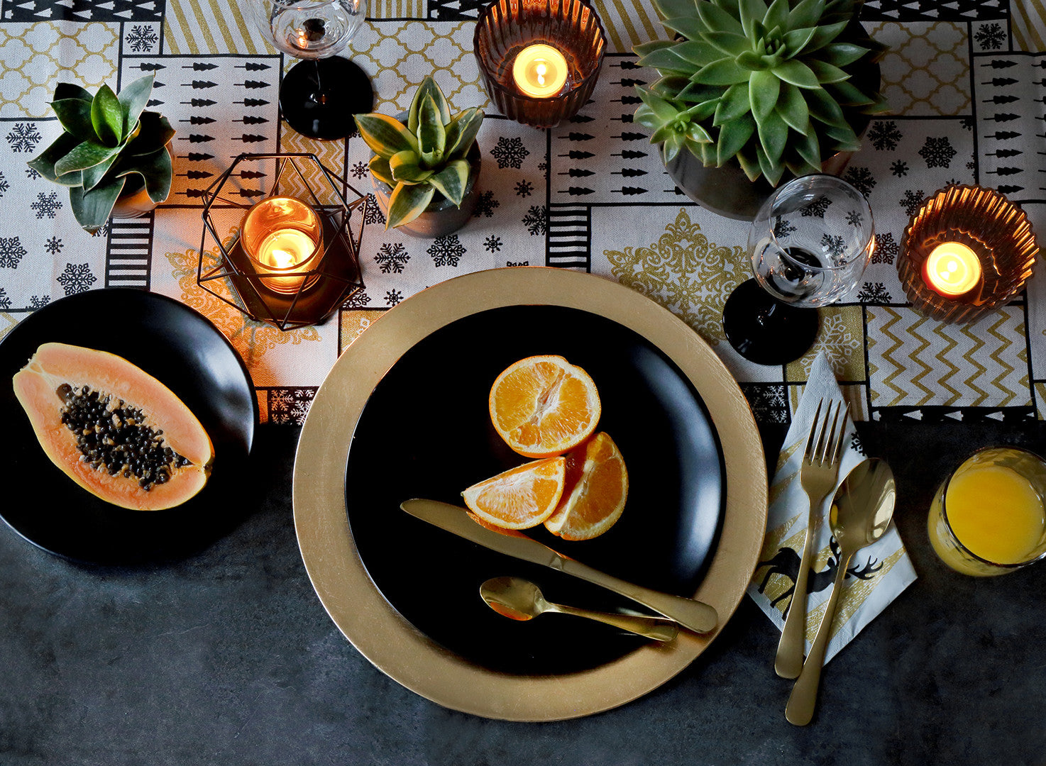 Arany evőeszköz készlet - Marco Mobili Bútoráruház - evőeszköz