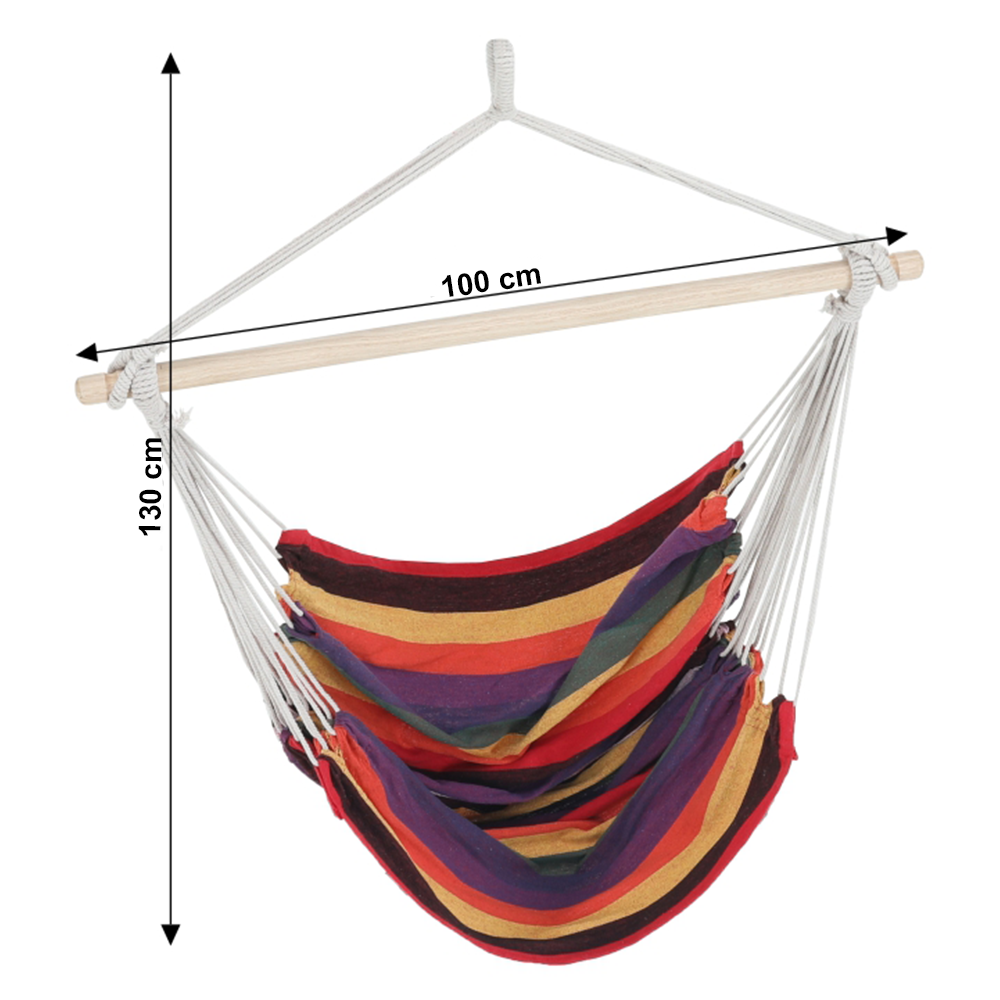 Lindo New függőfotel (fehér/színes csíkos) - Marco Mobili Bútoráruház - függőágy