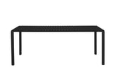 Vondel kerti asztal, 214 x 97 cm (fekete)