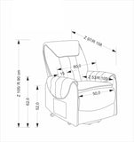 Duke relax fotel (szürke)