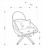 Bernice II fotel (krém)