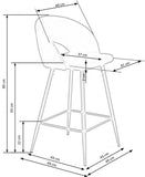 Peg bárszék (fekete)