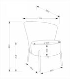 Diamond fotel (szürke)