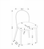 Bram szék (bézs-dió)