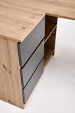 Edmund íróasztal (artisan tölgy-grafit)