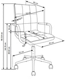 Saunders III irodai forgószék (rózsaszín)