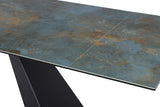 Scarlet asztal (kő hatású türkiz), 160-240 x 90 cm