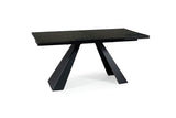 Scarlet asztal (olvadt fekete), 160-240 x 90 cm