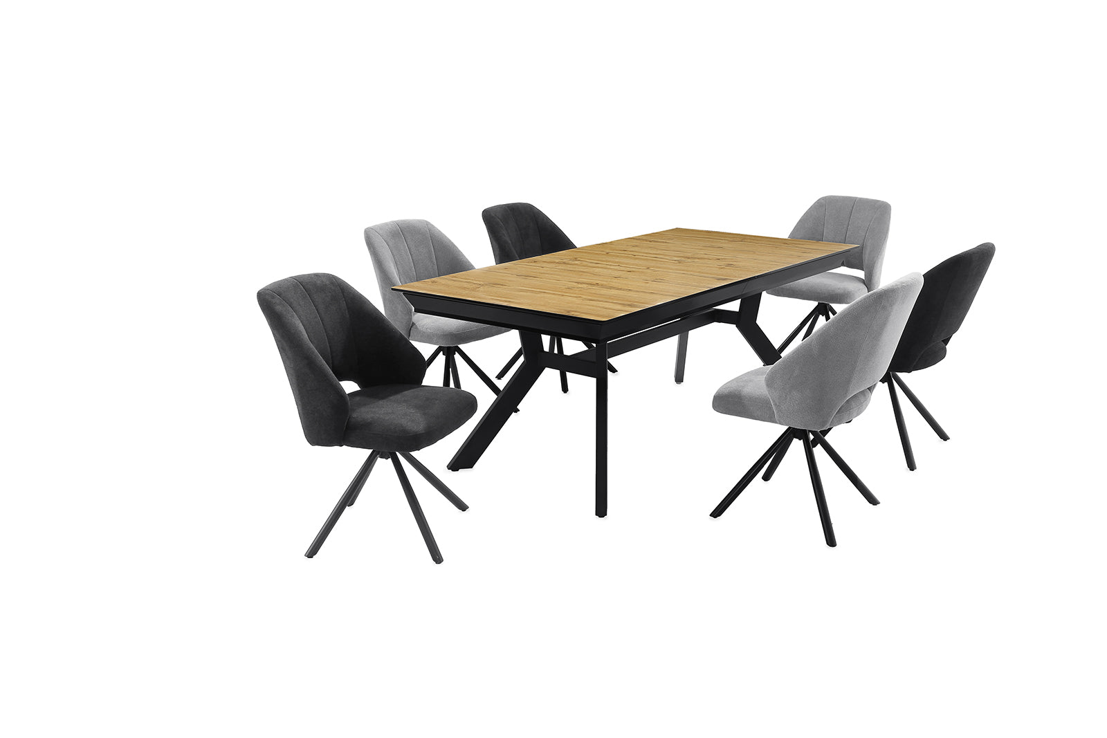 Oakley asztal (vadtölgy), 200-320 x 100 cm