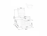 Leilani III relax fotel (fekete)