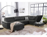 Wakefield sarokkanapé (sötétszürke)